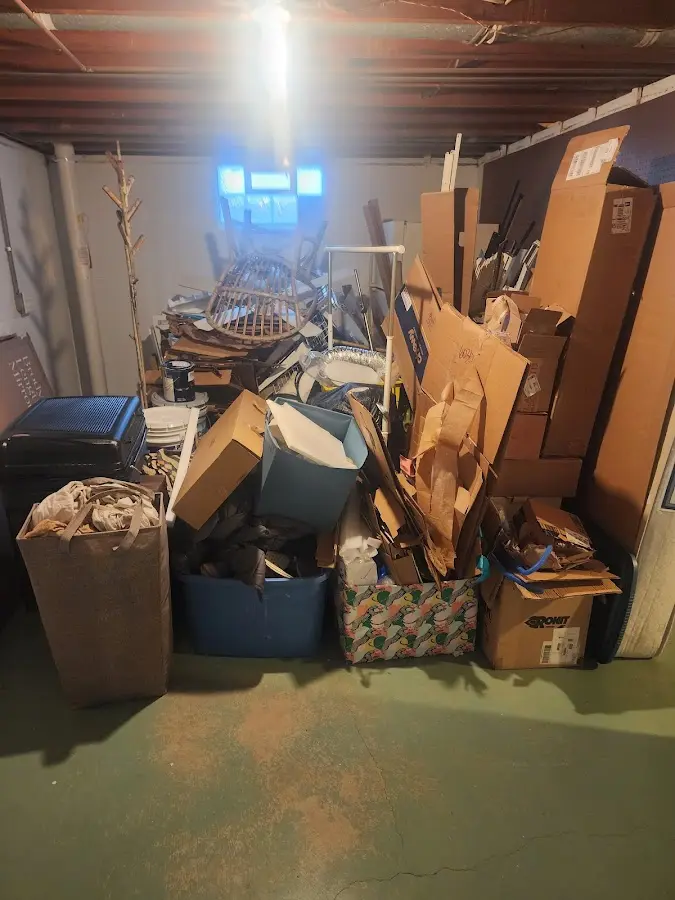 Roll-off dumpster container at job site for Yard Waste Dumpster Rental in Pinckneyville